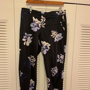 Women Banana Republic Floral Ryan Pants Size 8L